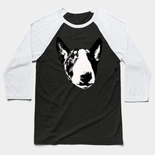 English Bull Terrier Face Baseball T-Shirt